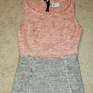 Milly dress size 6, pink, black and white